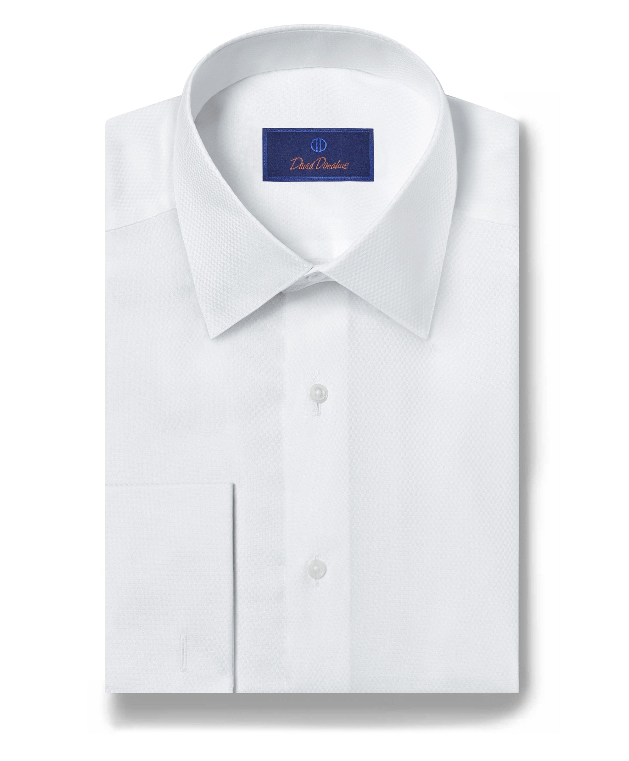 boss french cuff dress shirt Hugo Boss Hank Slim Fit White Dress Shirt French Cuff Easy Iron Cotton 15/38