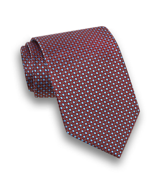 NTR07098615 | Merlot & Sky Micro Dot Tie