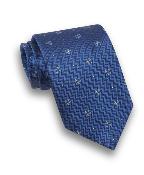 NTR07288423 | Blue & Sky Herringbone Tie