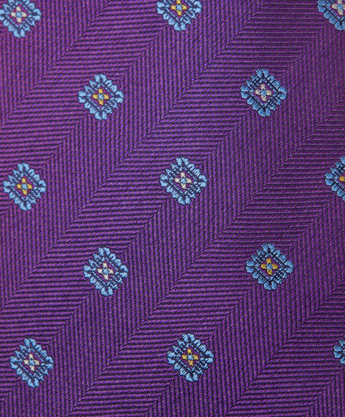 NTR07289500 | Purple & Sky Melange Neat Tie