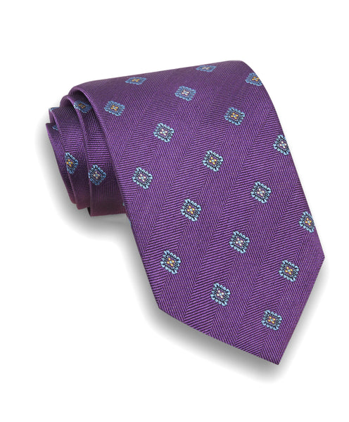 NTR07289500 | Purple & Sky Melange Neat Tie