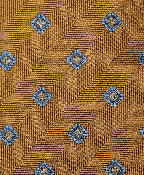 NTR07289710 | Gold & Sky Melange Neat Tie