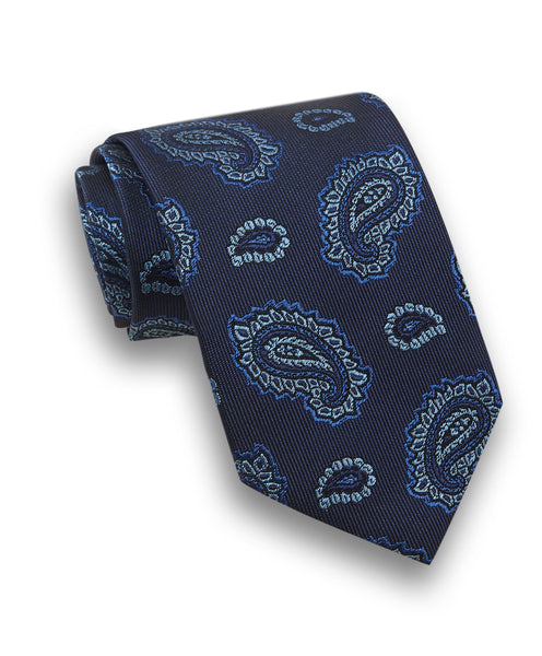 NTR07599474 | Navy & Blue Paisley Tie