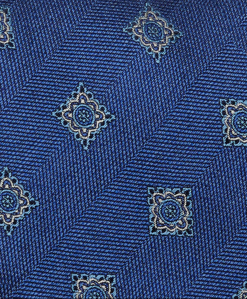 NTR07793423 | Blue Melange Medallion Tie