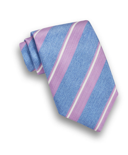 NTR08997455 | Sky & Lilac Stripe Tie