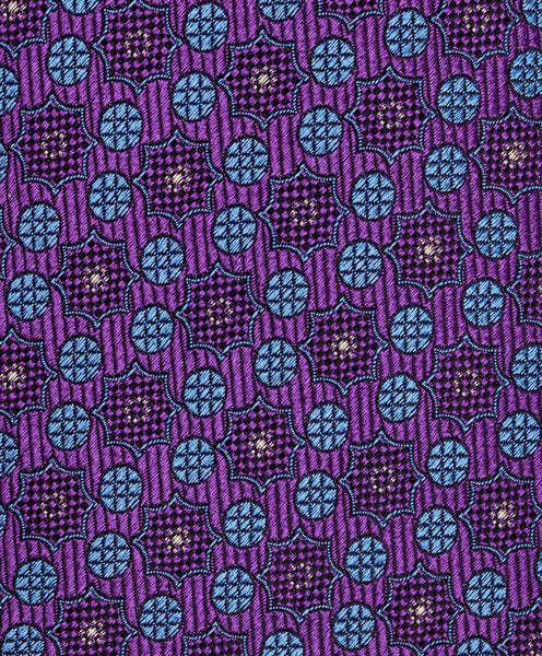 NTR09699500 | Purple Geometric Jacquard Tie