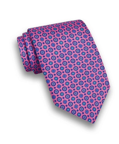 NTR10298650 | Pink Neat Print Tie