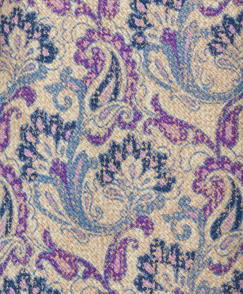 NTR10597500 | Purple Paisley Print Tie