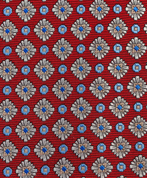 NTR10697600 | Red Geometric Jacquard Tie