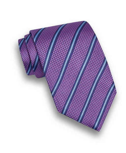 NTR10995534 | Lilac Stripe Jacquard Tie