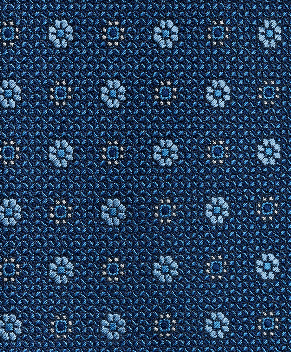 NTR11298423 | Blue Micro Floral  Tie