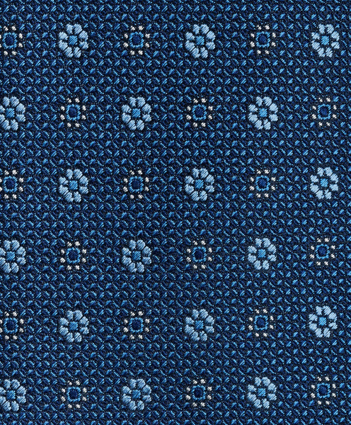NTR11298423 | Blue Micro Floral  Tie