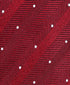 NTR11398600 | Red Jacquard Dot Silk Tie