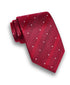 NTR11398600 | Red Jacquard Dot Silk Tie