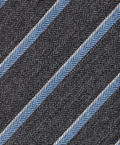 NTR11994020 | Gray & Sky Stripe Cashmere Tie