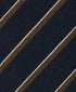 NTR11994412 | Navy & Chocolate Stripe Cashmere Blend Tie