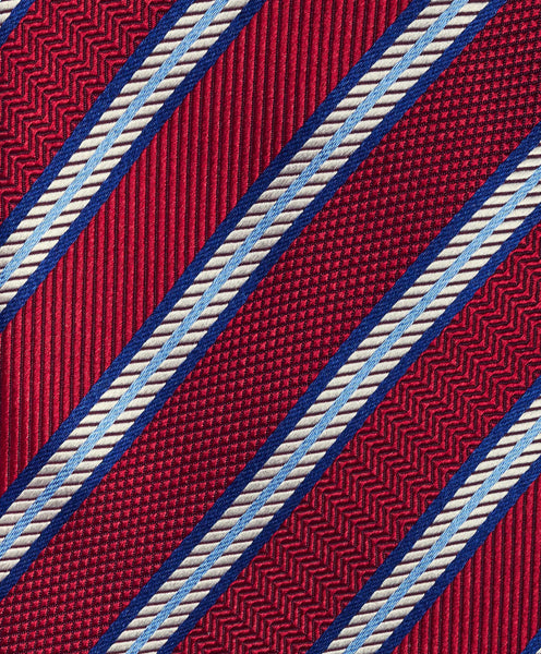 NTR11995600 | Red & Sky Stripe Tie