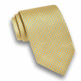 NTR12093744 | Yellow Micro Jacquard Silk Tie