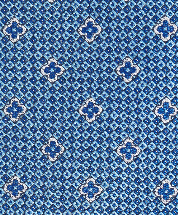 NTR12287423 | Blue Neat Jacquard Silk Tie
