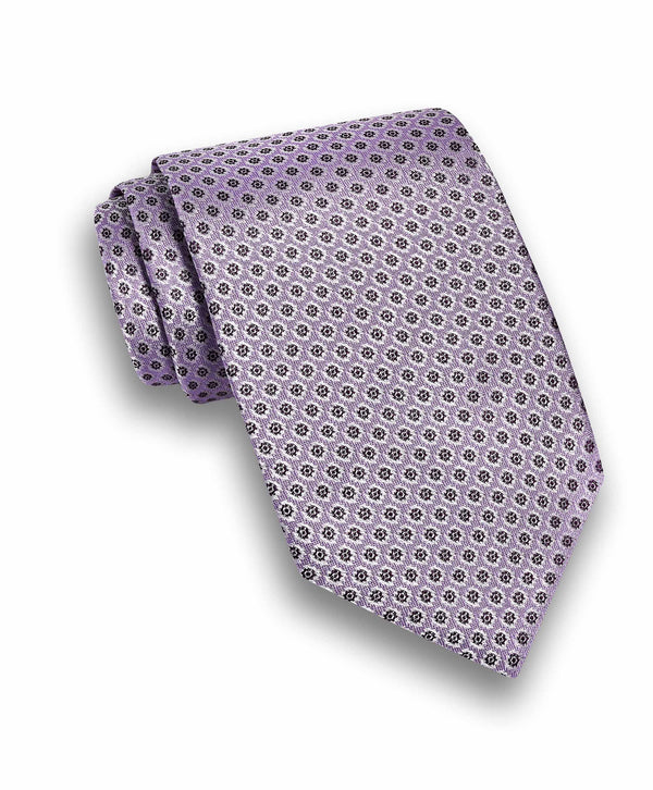 NTR12289534 | Lilac Neat Jacquard Silk Tie