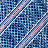 NTR12993412 | Navy Stripe Jacquard Silk Tie