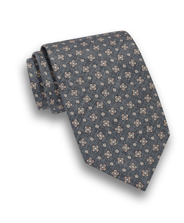 NTR13290010 | Charcoal Neat Silk Tie