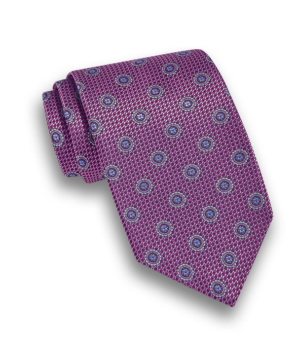 NTR13291652 | Berry Neat Jacquard Silk Tie