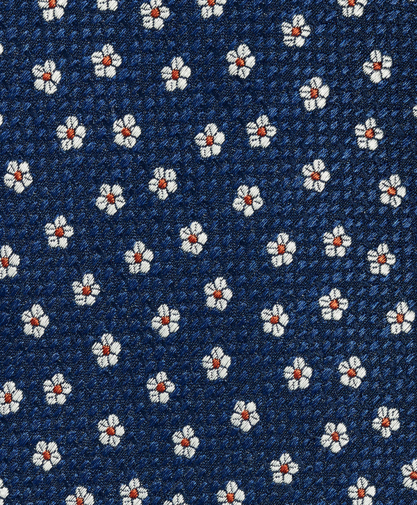 NTR13293412 | Navy Neat Jacquard Silk Tie