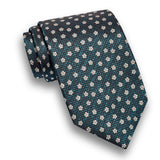 NTR13293437 | Petrol Neat Jacquard Silk Tie