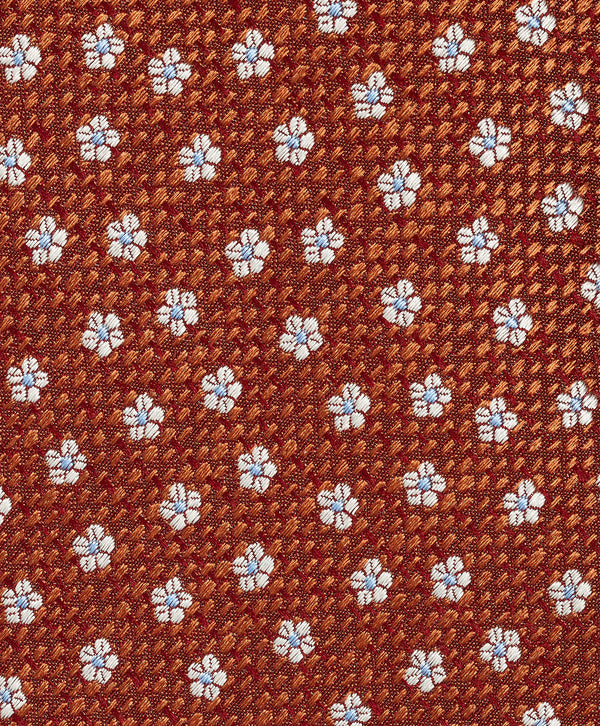 NTR13293804 | Pumpkin Neat Jacquard Silk Tie