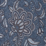 NTR13498476 | Denim Floral Silk Tie