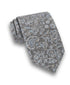 NTR13499010 | Charcoal Floral Silk Bourette Tie