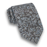 NTR13499212 | Chocolate Floral Silk Bourette Tie