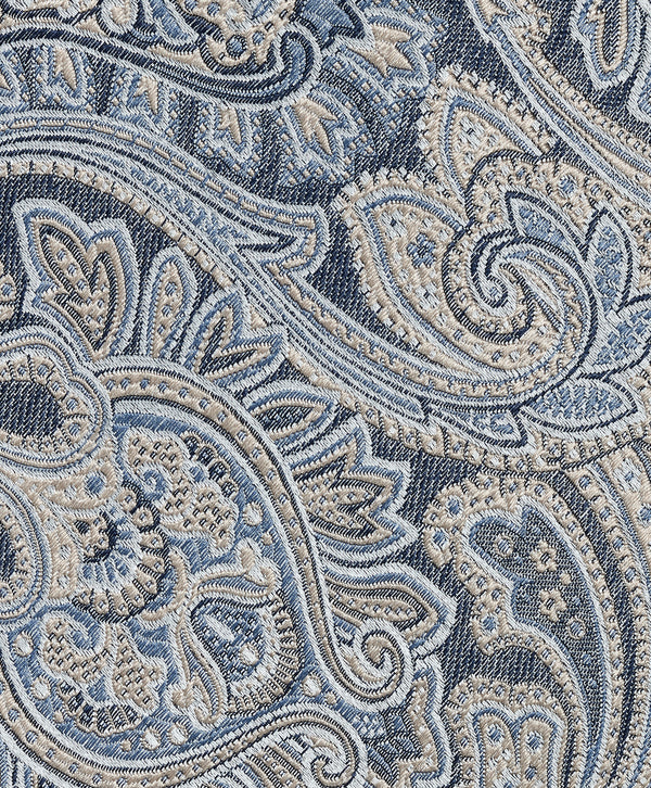 NTR13596412 | Navy Paisley Jacquard Silk Tie