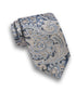 NTR13596412 | Navy Paisley Jacquard Silk Tie