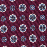 NTR13691615 | Merlot Geometric Silk Tie