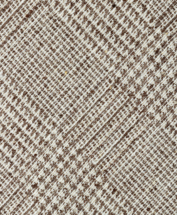 NTR13899212 | Chocolate Plaid Silk Bourette Tie