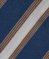 NTR13997412 | Navy Stripe Jacquard Silk Tie