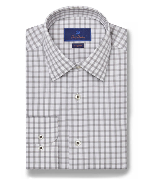 RBSP07812112 | White & Pearl Dobby Windowpane Dress Shirt
