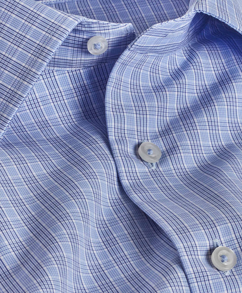 RBSP07817454 | Sky Micro Glen Check Dress Shirt