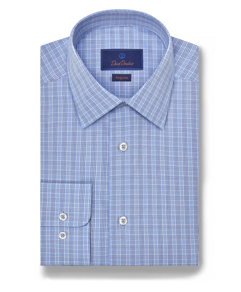 RBSP07817454 | Sky Micro Glen Check Dress Shirt