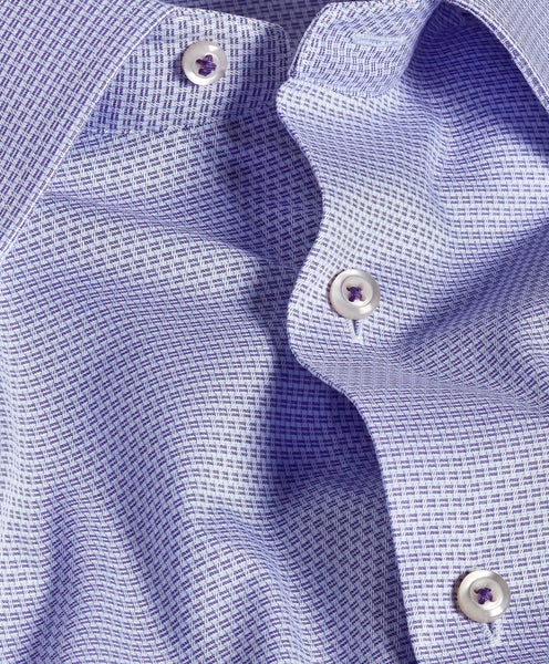 RBSP11040500 | Purple Textured Twill Dress Shirt
