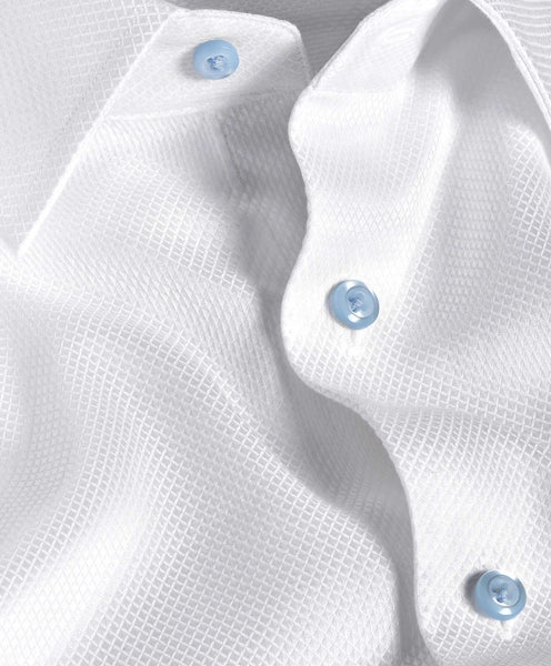RBSP11041110 | White Micro Diamond Dress Shirt