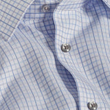 RBSP11854135 | White & Blue Windowpane Dress Shirt
