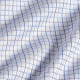 RBSP11854135 | White & Blue Windowpane Dress Shirt
