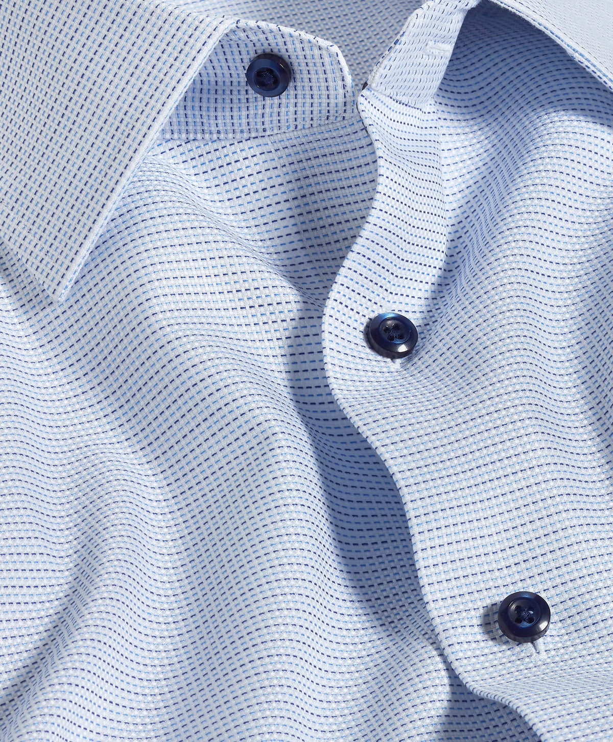 RBSP12017452 | Sky & Blue Micro Dobby Dress Shirt – David Donahue