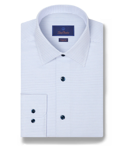 RBSP12017452 | Sky & Blue Micro Dobby Dress Shirt