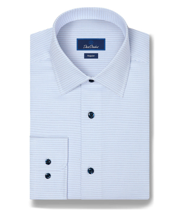 RBSP12017452 | Sky & Blue Micro Dobby Dress Shirt