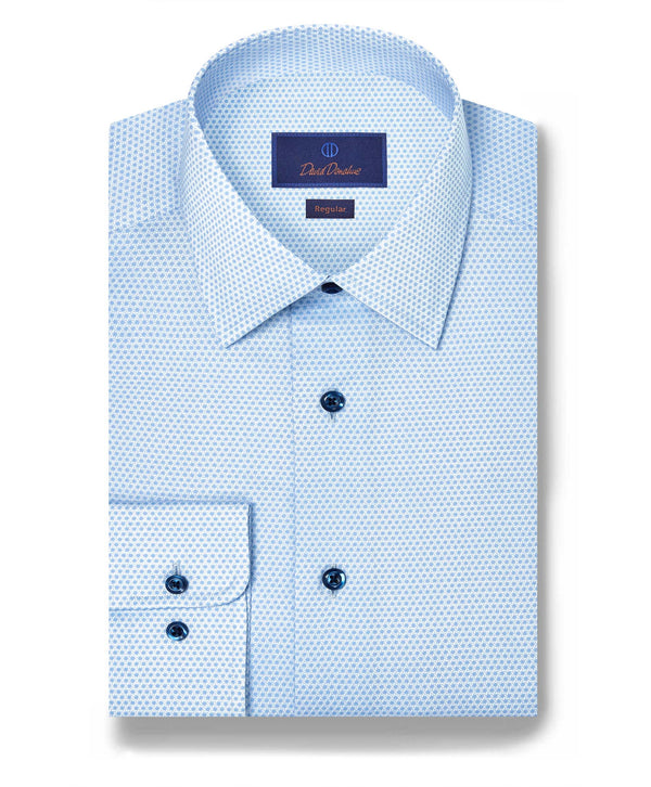 RBSP12019454 | Sky Geometric Print Dress Shirt