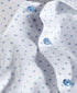 RBSP12200135 | White & Blue Neat Print Dress Shirt
